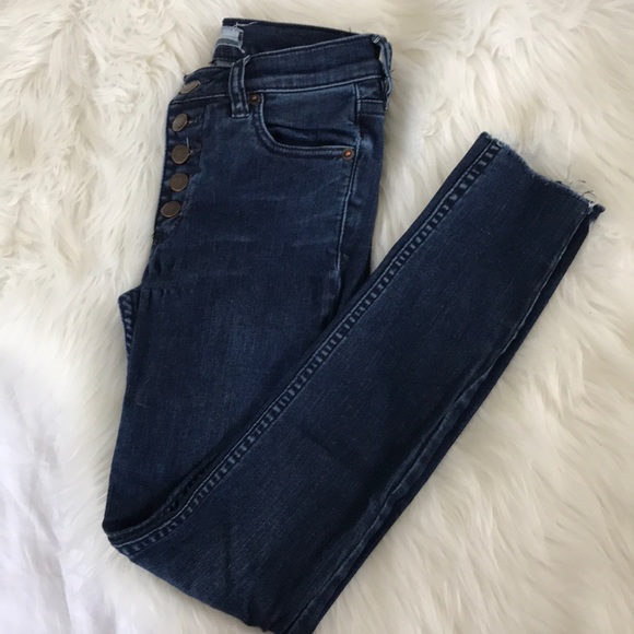 F r e e P e o p l e • Reagan button front skinny - Picture 6 of 8